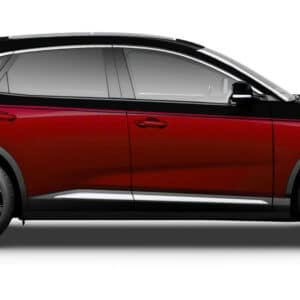 Crimson Red - Jet Black